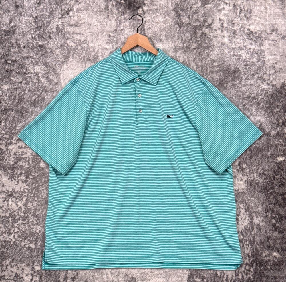 Vineyard Vines OTG Sankaty Polo Shirt 2XB Mens On The Go Short Sleeve